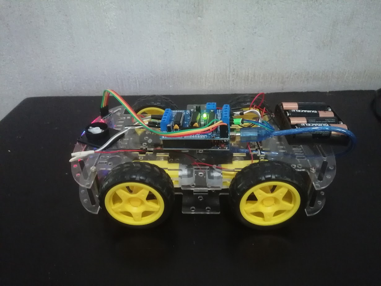 Carro robot vista frontal